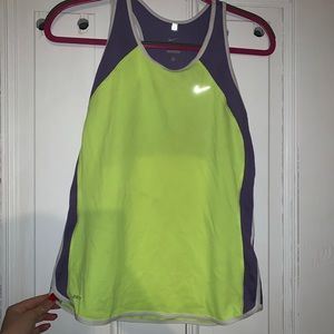 Nike dri fit neon workout top
